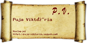 Puja Viktória névjegykártya